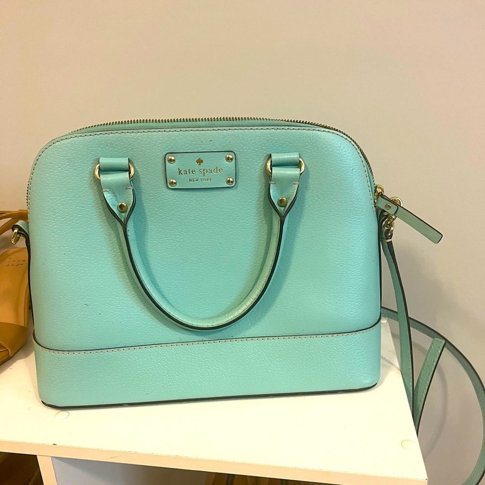 Aqua Kate spade crossbody purse